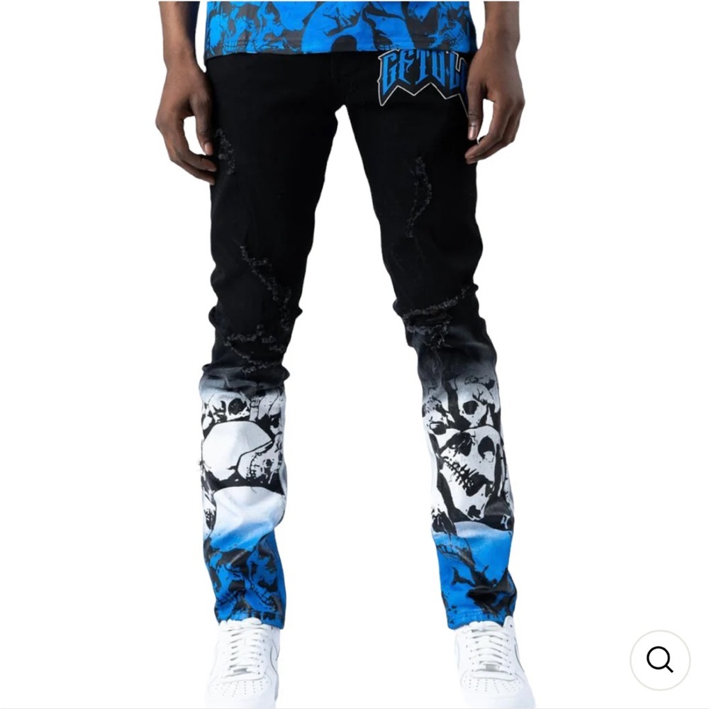 MAX DENIM (BLACK AND BLUE